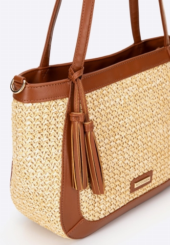 Torebka damska boho z plecionki WITTCHEN 100-4Y-406-95