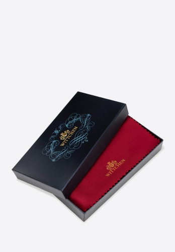Eleganckie granatowe pudełko z logo WITTCHEN