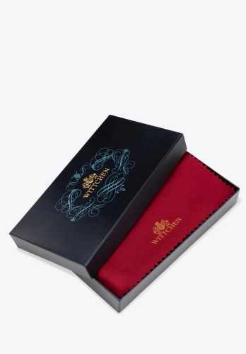 Eleganckie granatowe pudełko z logo WITTCHEN