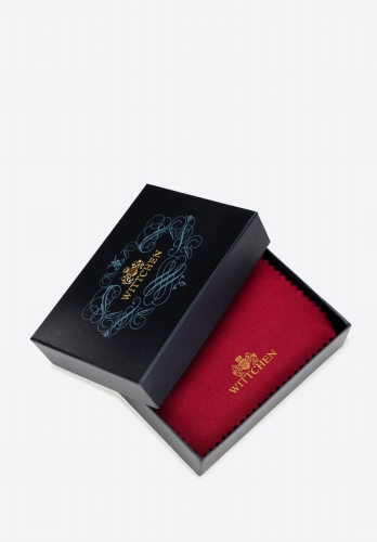 Eleganckie granatowe pudełko z logo WITTCHEN