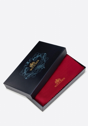 Eleganckie granatowe pudełko z logo WITTCHEN