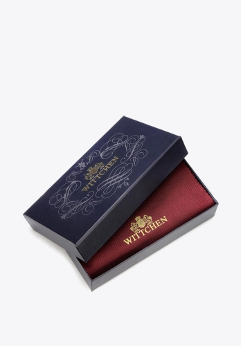 Eleganckie granatowe pudełko z logo WITTCHEN