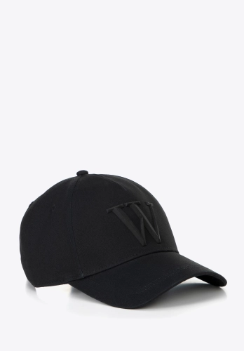 Bawełniana czapka z daszkiem unisex WITTCHEN 100-HF-006-1 czarna