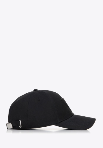 Bawełniana czapka z daszkiem unisex WITTCHEN 100-HF-006-1 czarna