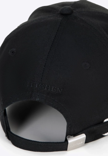 Bawełniana czapka z daszkiem unisex WITTCHEN 100-HF-006-1 czarna