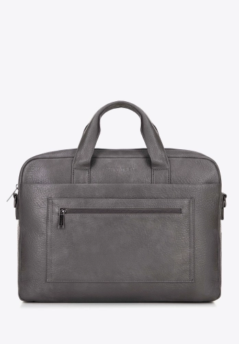Elegancka szara torba na laptopa 17" WITTCHEN Office 100-3P-913-8