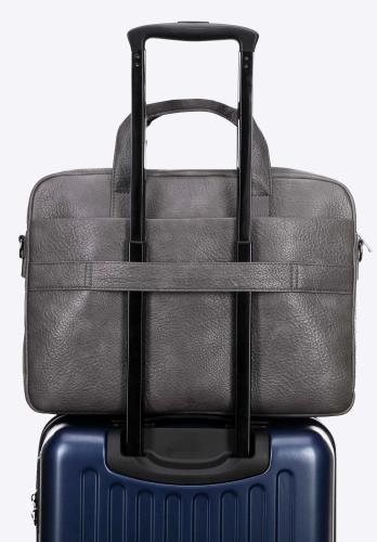 Elegancka szara torba na laptopa 17" WITTCHEN Office 100-3P-913-8