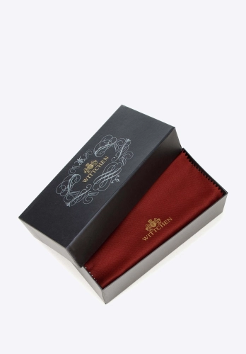 Eleganckie granatowe pudełko z logo WITTCHEN