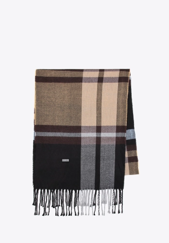 Elegancki szalik męski w kratę WITTCHN 101-7F-100-X ciepły