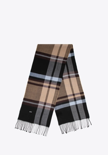 Elegancki szalik męski w kratę WITTCHN 101-7F-100-X ciepły