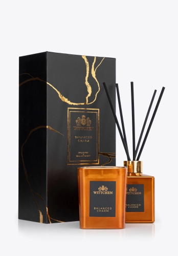Zestaw świeca 200g i dyfuzor 180ml WITTCHEN 1-HS-103-G Balanced Charm
