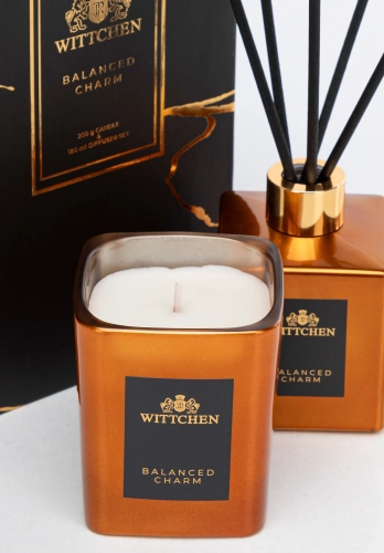 Zestaw świeca 200g i dyfuzor 180ml WITTCHEN 1-HS-103-G Balanced Charm
