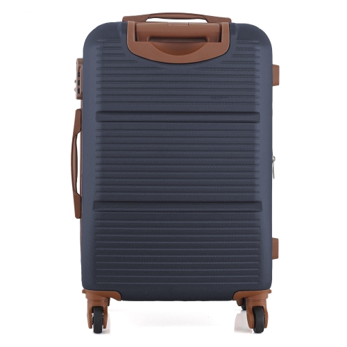 Duża twarda walizka 28" ABS Semi Line T5713-3 poszerzana granatowa
