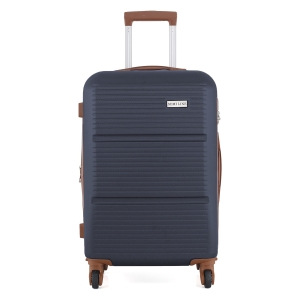 Średnia twarda walizka 24” ABS Semi Line T5713-2  poszerzana granatowa