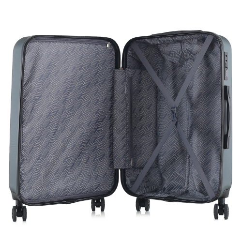 Średnia walizka podróżna 24" ABS Semi Line T5761-3 ciemna zielona