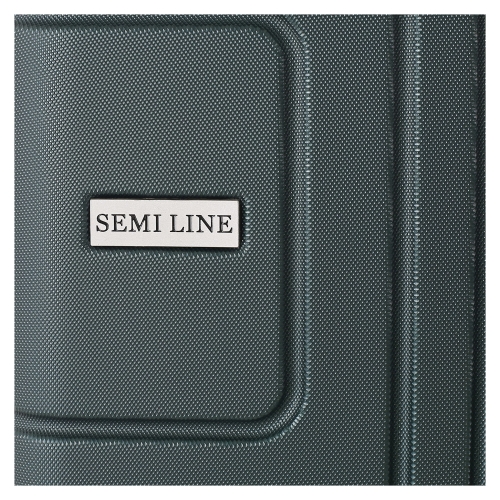 Średnia walizka podróżna 24" ABS Semi Line T5761-3 ciemna zielona