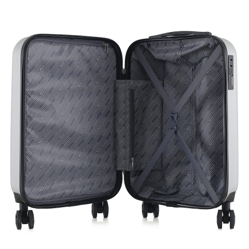 Mała walizka 20" twarda ABS Semi Line T5762-2 szara