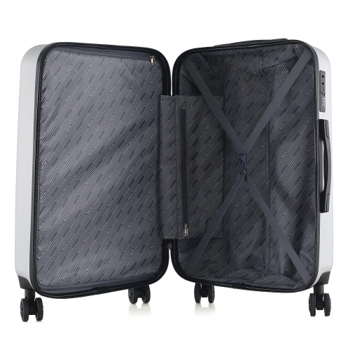 Średnia walizka 24" twarda ABS Semi Line T5762-3 szara