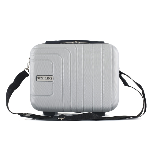 Kosmetyczka podróżna 14" ABS Semi Line T5762-1 szara