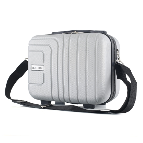 Kosmetyczka twarda 14" ABS Semi Line T5762-1 szara