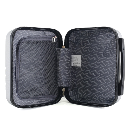 Kosmetyczka twarda 14" ABS Semi Line T5762-1 szara