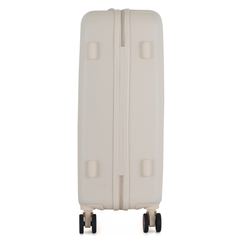 Średnia twarda walizka 24” ABS Semi Line T5786-2 lekka ecru