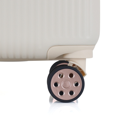 Średnia twarda walizka 24” ABS Semi Line T5786-2 lekka ecru