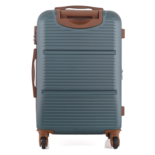 Duża twarda poszerzalna walizka 28” T5712-3  ciemno-zielona  Semi Line