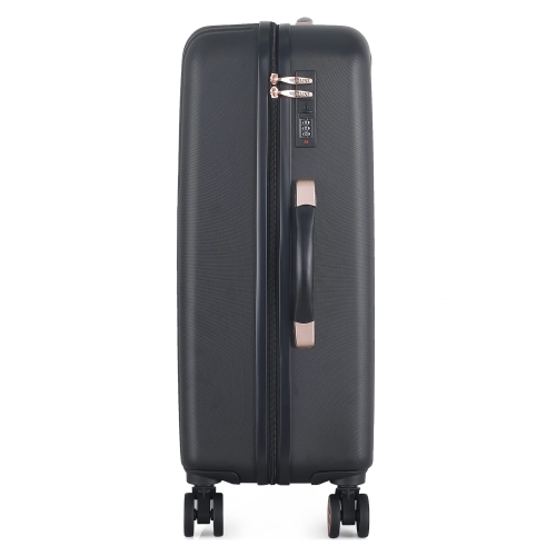 Średnia twarda walizka 24” ABS Semi Line T5787-2 czarna