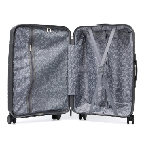 Średnia twarda walizka z polipropylenu 24" Semi Line T5781-2