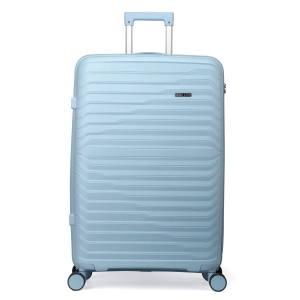 Średnia twarda walizka z polipropylenu 24" Semi Line T5780-2 błękitna