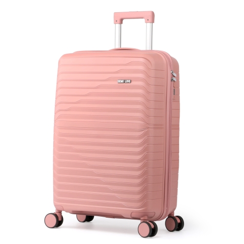 Mała twarda walizka z polipropylenu 20" Semi Line T5779-1 różowa