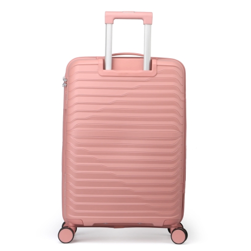 Mała twarda walizka z polipropylenu 20" Semi Line T5779-1 różowa