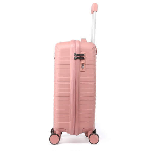 Mała twarda walizka z polipropylenu 20" Semi Line T5779-1 różowa