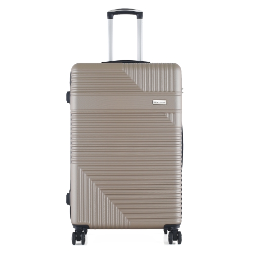 Duża walizka 28" twarda ABS Semi Line T5760-4 beżowa