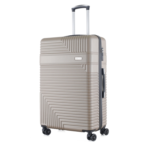 Duża walizka 28" twarda ABS Semi Line T5760-4 beżowa