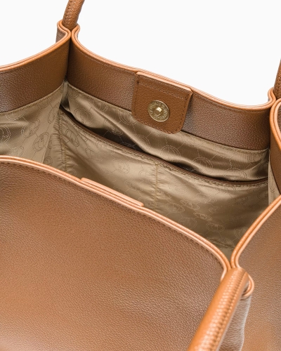 Duża brązowa shopperka z kosmetyczką PUCCINI BK1251001S-2