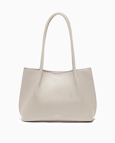 Duża beżowa shopperka z kosmetyczką PUCCINI BK1251001S-6A