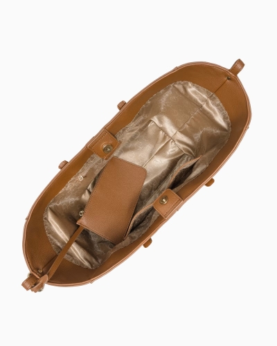 Brązowa shopperka ze skóry ekologicznej PUCCINI BK1251004D-2