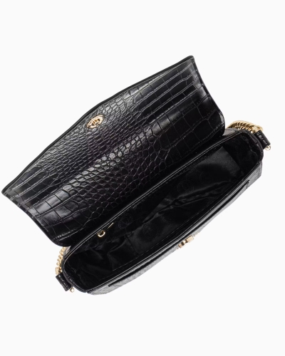 Czarna listonoszka z łańcuszkiem PUCCINI BK2231186M-1