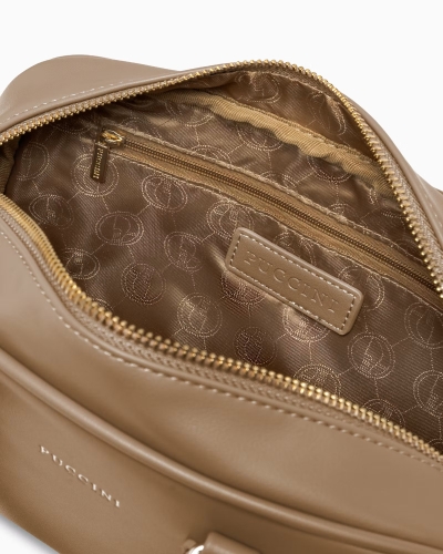 Mała torebka kuferek PUCCINI BK2251019M-2A beżowy