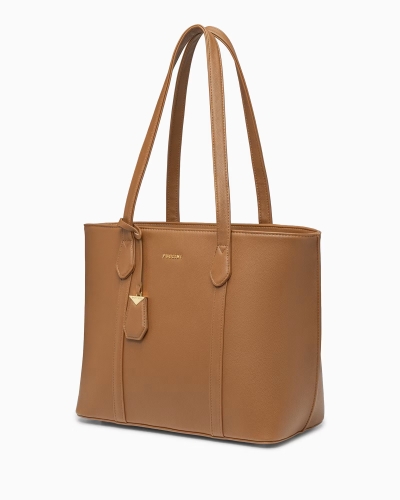 Elegancka shopperka PUCCINI BML040D-2 duża A4 brązowa