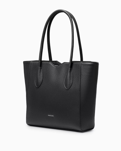 Czarna shopperka damska PUCCINI BML053D-1 A4 z wycięciami