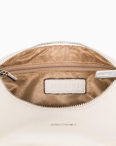 Beżowa listonoszka z saszetką PUCCINI BML066M-6B ekoskóra