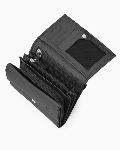 Portfel damski skórzany PUCCINI CO1600-1 czarny RFID