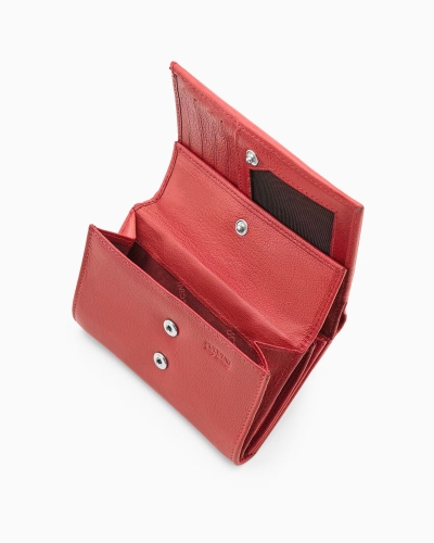 Portfel damski skórzany PUCCINI CO1600-3 czerwony RFID