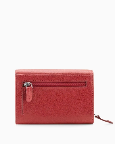 Portfel damski skórzany PUCCINI CO1600-3 czerwony RFID