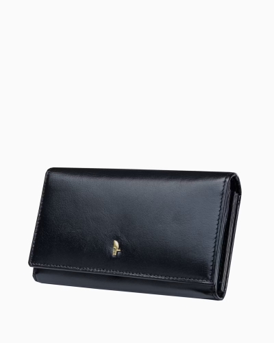 Duży portfel damski skórzany PUCCINI MU1706 1 czarny RFID