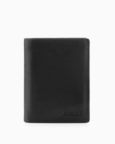 Portfel męski skórzany PUCCINI CO1698-1 czarny RFID