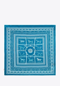 Apaszka jedwabna WITTCHEN 103-7D-S01-X6 motyw jeździecki